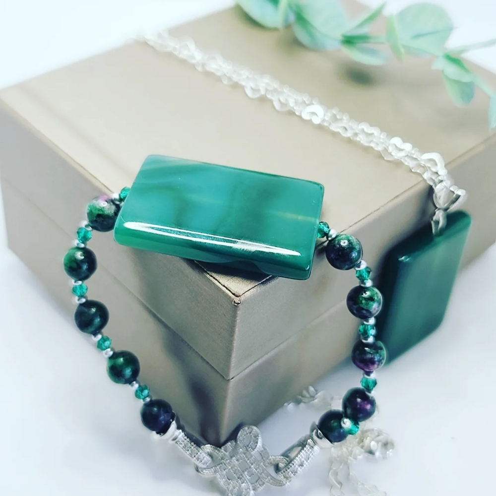 Green Agate set